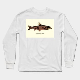 Canadian Red Trout Vintage Art for the Ocean Lovers and Anglers / Gifts for Fisherman Long Sleeve T-Shirt